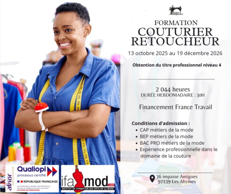 Financement France Travail formation couturier retoucheur